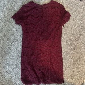 Maroon Lace Lulus Dress